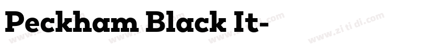 Peckham Black It字体转换